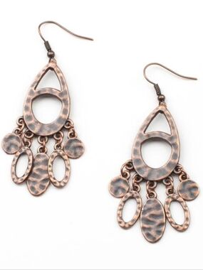 Paparazzi Plains Jane Copper Earrings NWT